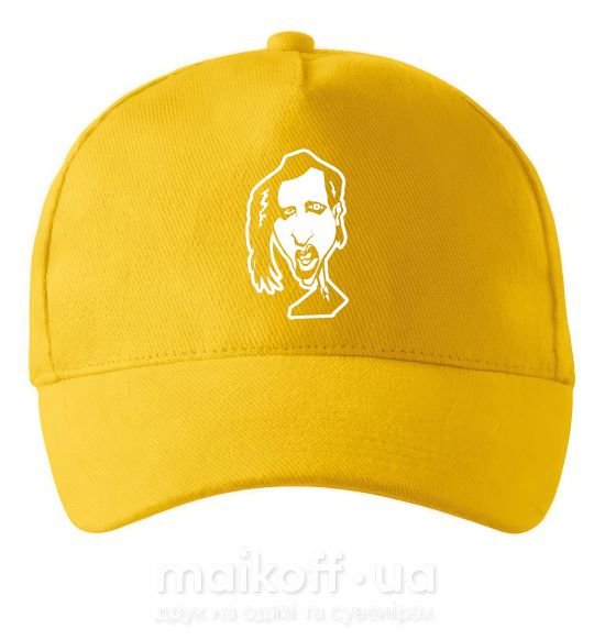 Кепка Marilyn Manson face Сонячно жовтий фото