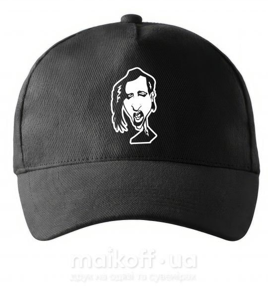 Кепка Marilyn Manson face Чорний фото