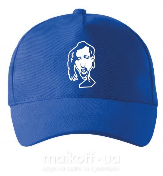 Кепка Marilyn Manson face Ярко-синий фото