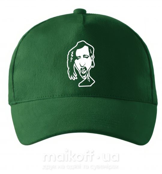Кепка Marilyn Manson face Темно-зелений фото