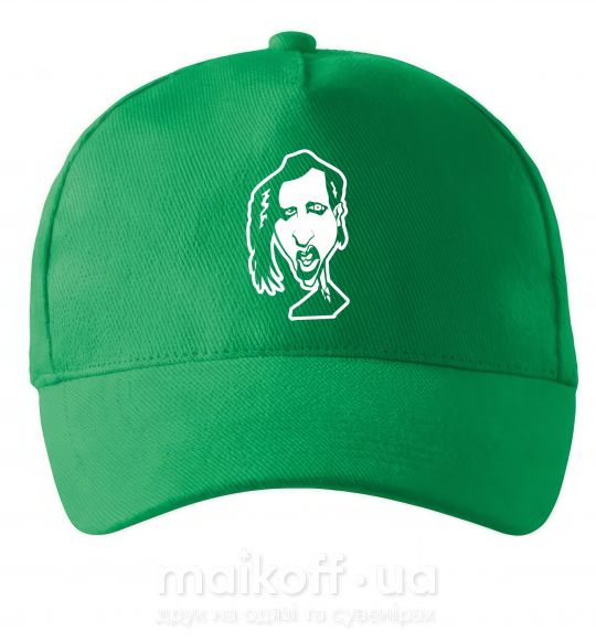 Кепка Marilyn Manson face Зелений фото