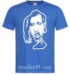 Мужская футболка Marilyn Manson face Ярко-синий фото