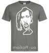 Мужская футболка Marilyn Manson face Графит фото