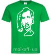Мужская футболка Marilyn Manson face Зеленый фото