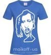 Жіноча футболка Marilyn Manson face Яскраво-синій фото