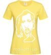 Женская футболка Marilyn Manson face Лимонный фото
