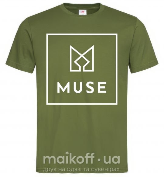 Чоловіча футболка Muse logo Оливковий фото