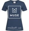 Женская футболка Muse logo Темно-синий фото