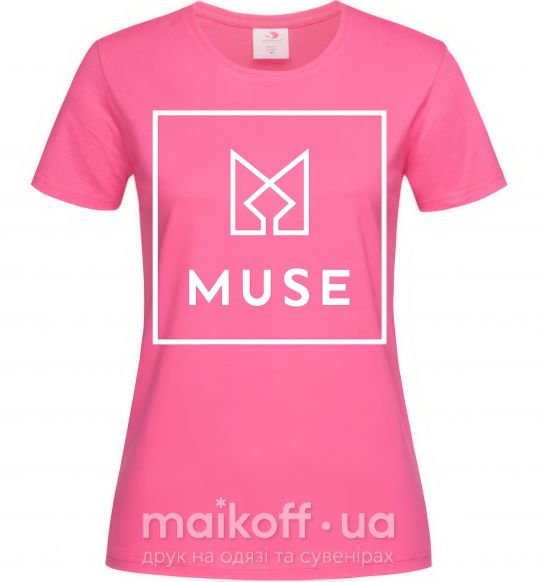 Женская футболка Muse logo Ярко-розовый фото