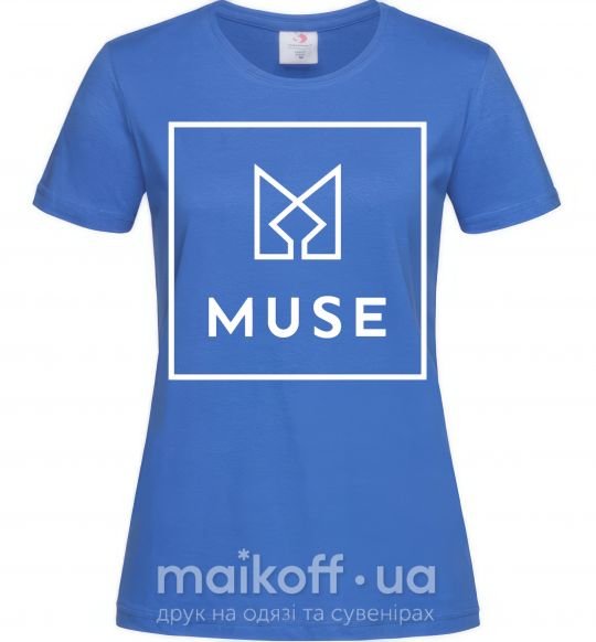 Жіноча футболка Muse logo Яскраво-синій фото