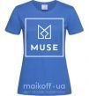 Жіноча футболка Muse logo Яскраво-синій фото
