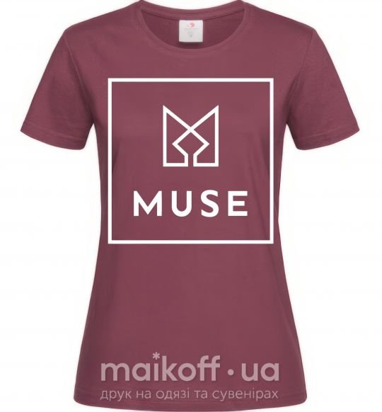 Жіноча футболка Muse logo Бордовий фото