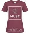 Жіноча футболка Muse logo Бордовий фото