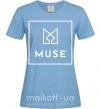 Жіноча футболка Muse logo Блакитний фото