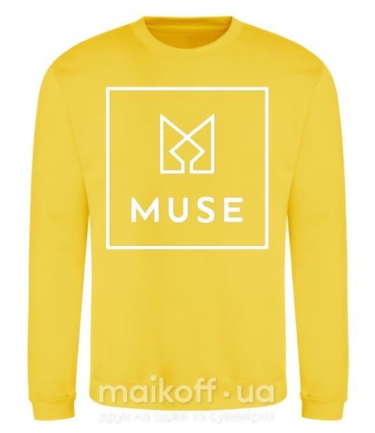 Світшот Muse logo Сонячно жовтий фото