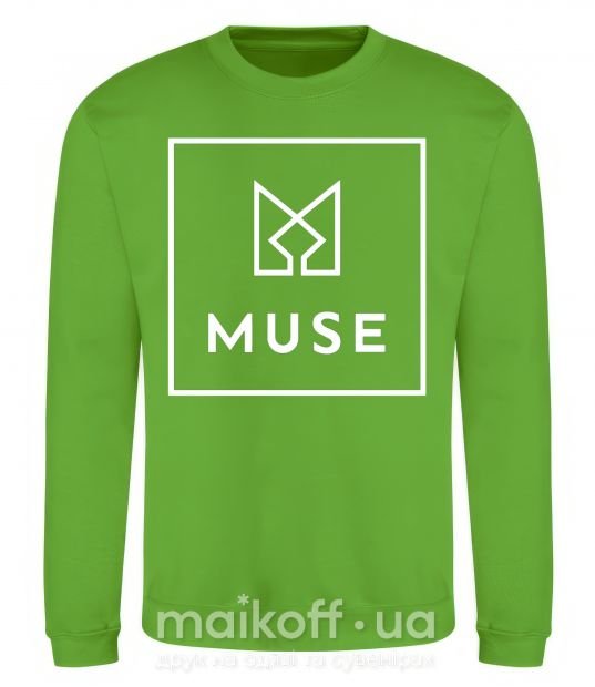 Світшот Muse logo Лаймовий фото