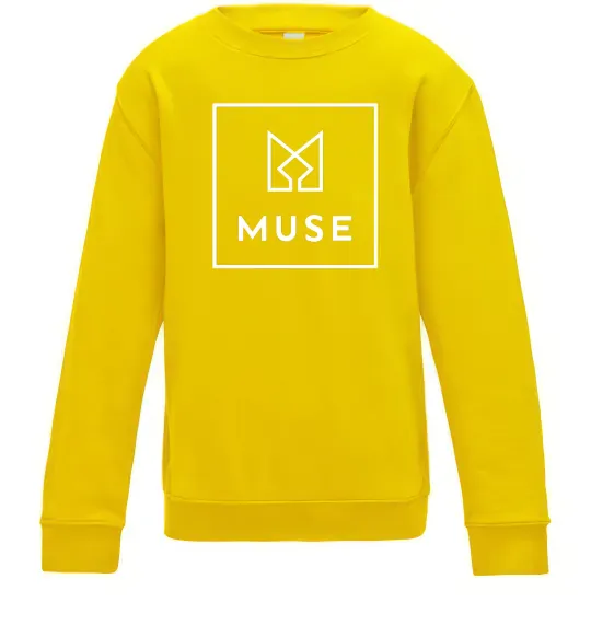 Детский Свитшот Muse logo Солнечно желтый фото