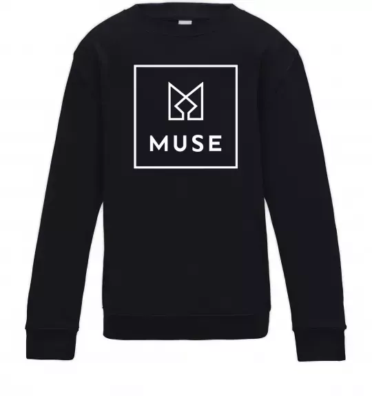 Детский Свитшот Muse logo Черный фото