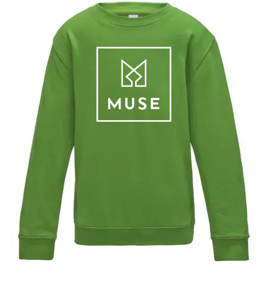 Детский Свитшот Muse logo Лаймовый фото