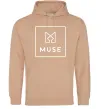 Женская толстовка (худи) Muse logo Песочный фото