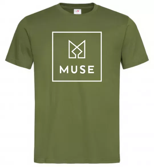 Мужская футболка Muse logo Оливковый фото