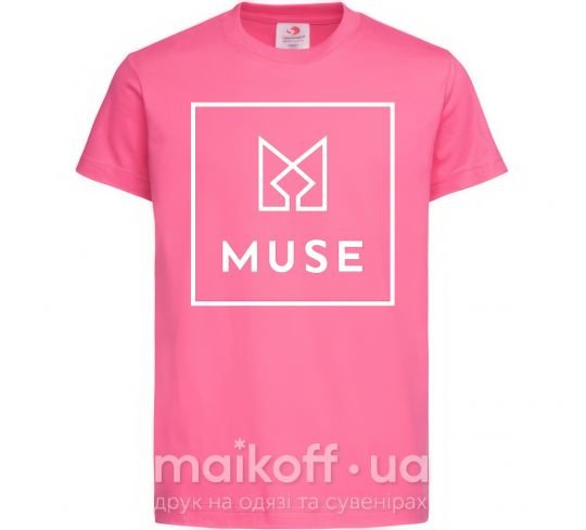 Детская футболка Muse logo Ярко-розовый фото