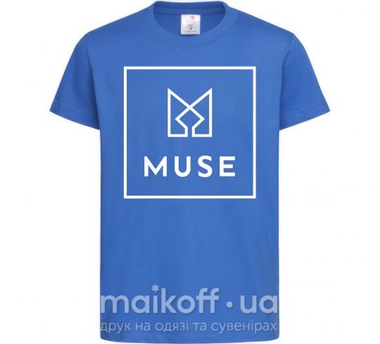 Дитяча футболка Muse logo Яскраво-синій фото