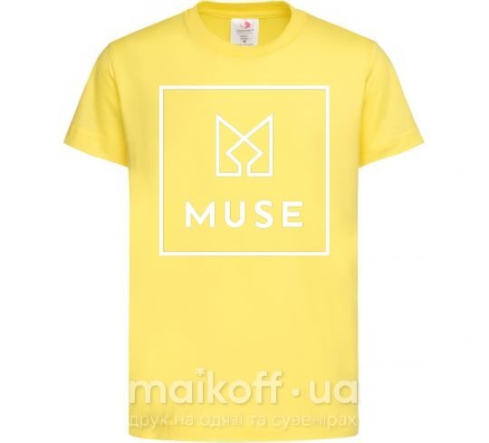 Дитяча футболка Muse logo Лимонний фото