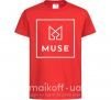 Дитяча футболка Muse logo Червоний фото