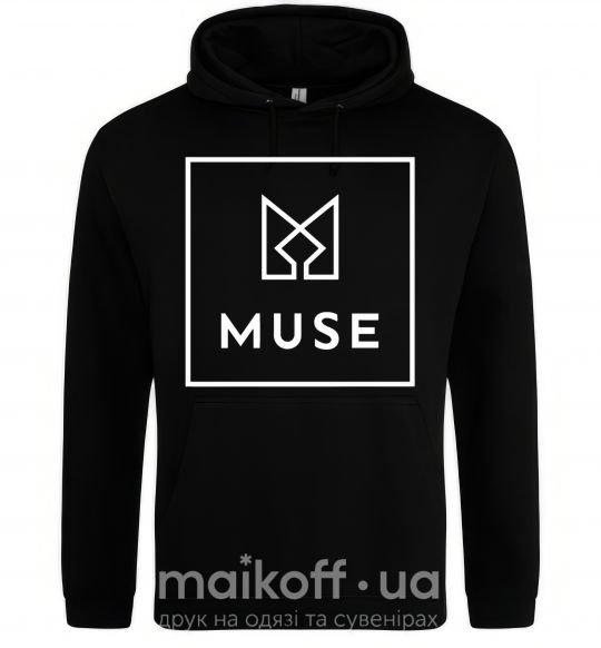 Мужская толстовка (худи) Muse logo Черный фото