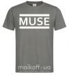 Мужская футболка Muse logo white Графит фото
