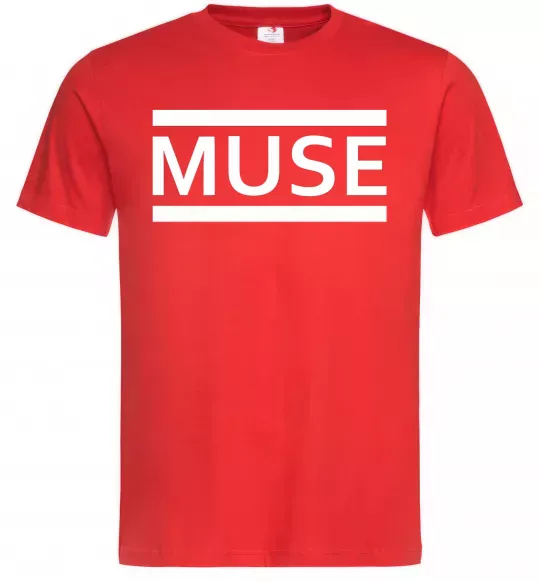 Чоловіча футболка Muse logo white Червоний фото