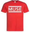 Чоловіча футболка Muse logo white Червоний фото