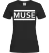 Женская футболка Muse logo white Черный Женская футболка Muse logo white Черный фото
