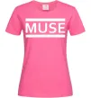 Женская футболка Muse logo white Ярко-розовый Женская футболка Muse logo white Ярко-розовый фото