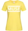 Женская футболка Muse logo white Лимонный Женская футболка Muse logo white Лимонный фото