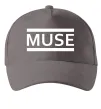 Кепка Muse logo white Сірий фото