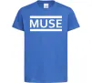 Дитяча футболка Muse logo white Яскраво-синій Дитяча футболка Muse logo white Яскраво-синій фото