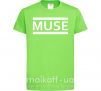 Детская футболка Muse logo white Лаймовый фото