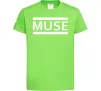 Дитяча футболка Muse logo white Лаймовий Дитяча футболка Muse logo white Лаймовий фото
