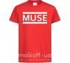 Детская футболка Muse logo white Красный фото