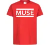Дитяча футболка Muse logo white Червоний Дитяча футболка Muse logo white Червоний фото