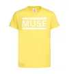 Детская футболка Muse logo white Лимонный фото