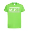Детская футболка Muse logo white Лаймовый фото
