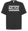 Футболка Оверсайз Muse logo white Чорний Футболка Оверсайз Muse logo white Чорний фото