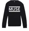 Детский Свитшот Muse logo white Черный фото