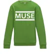Детский Свитшот Muse logo white Лаймовый фото