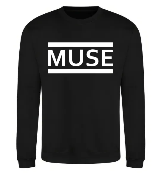 Свитшот Muse logo white Черный фото