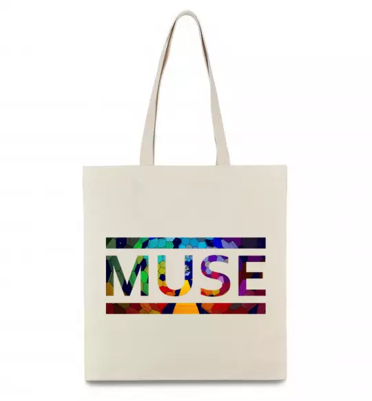 Эко-сумка Muse logo color Бежевый фото