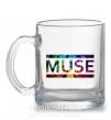 Чашка стеклянная Muse logo color Прозрачный фото